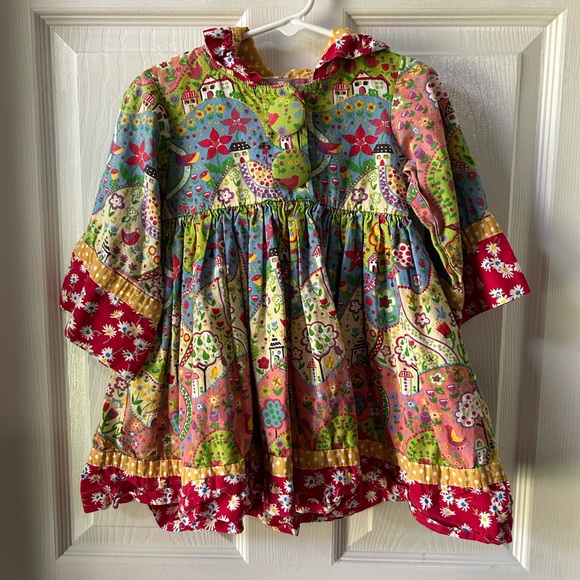 Colorful Patterned Dress - Picture 1 of 7